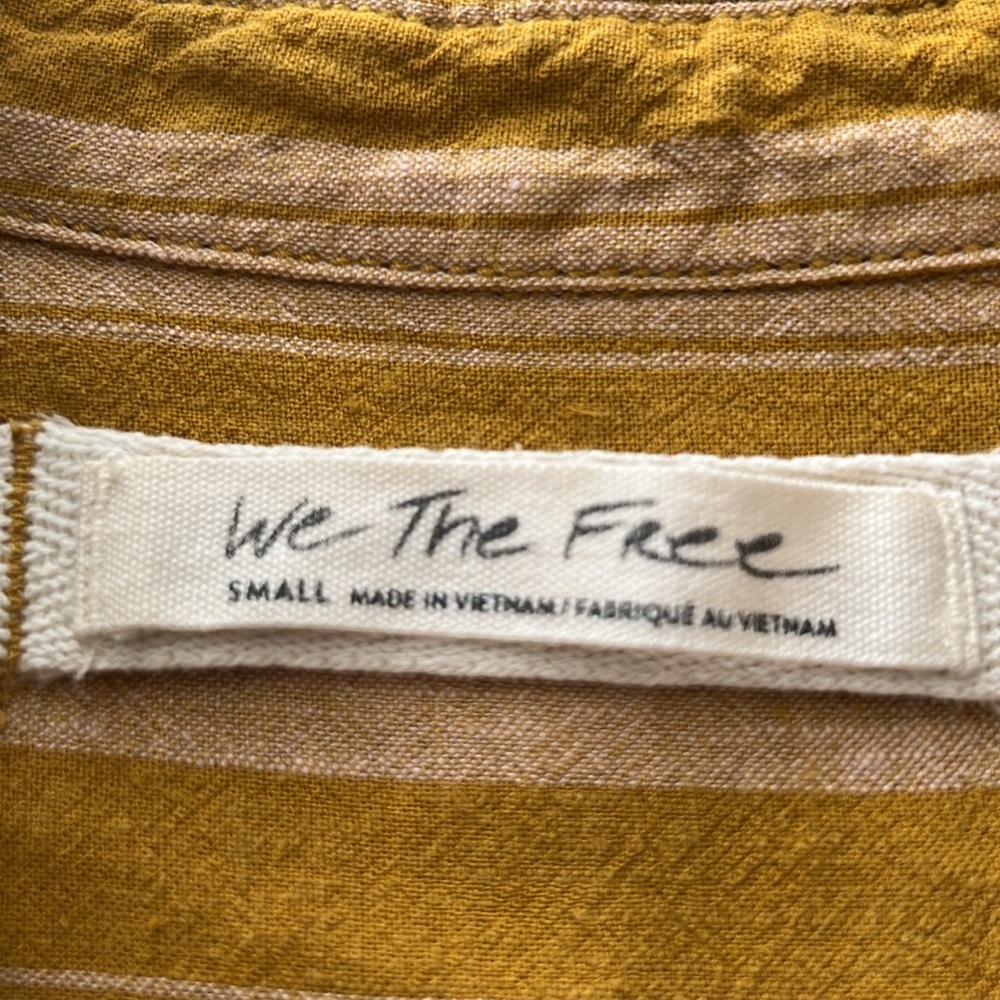 Free People We The Free Summer Breeze
Stripe Button Down Sz S Linen/Viscose - Picture 12 of 14